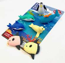 Load image into Gallery viewer, Sea World Erasers Carded