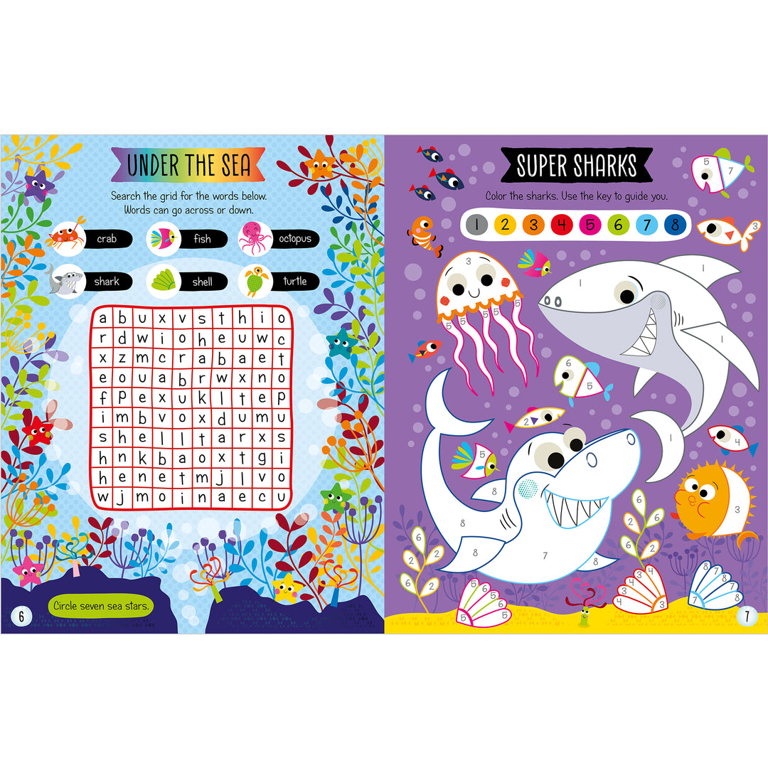 Scratch & Sparkle Sharks Activity