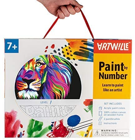 Neon Lion Artwille Paint By Numbers