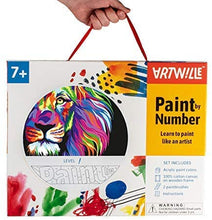Load image into Gallery viewer, Neon Lion Artwille Paint By Numbers