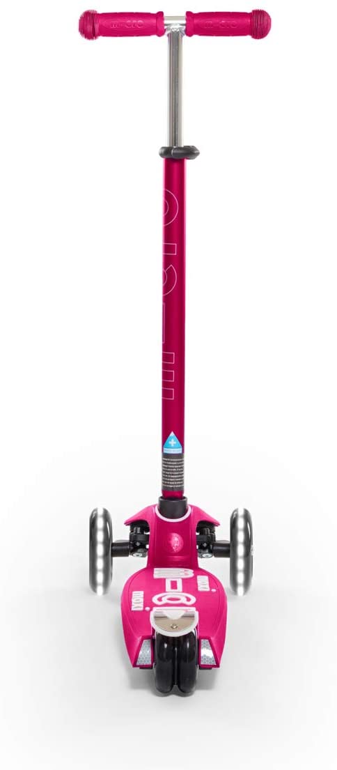 LED Pink Maxi Micro Kickboard Deluxe Scooter