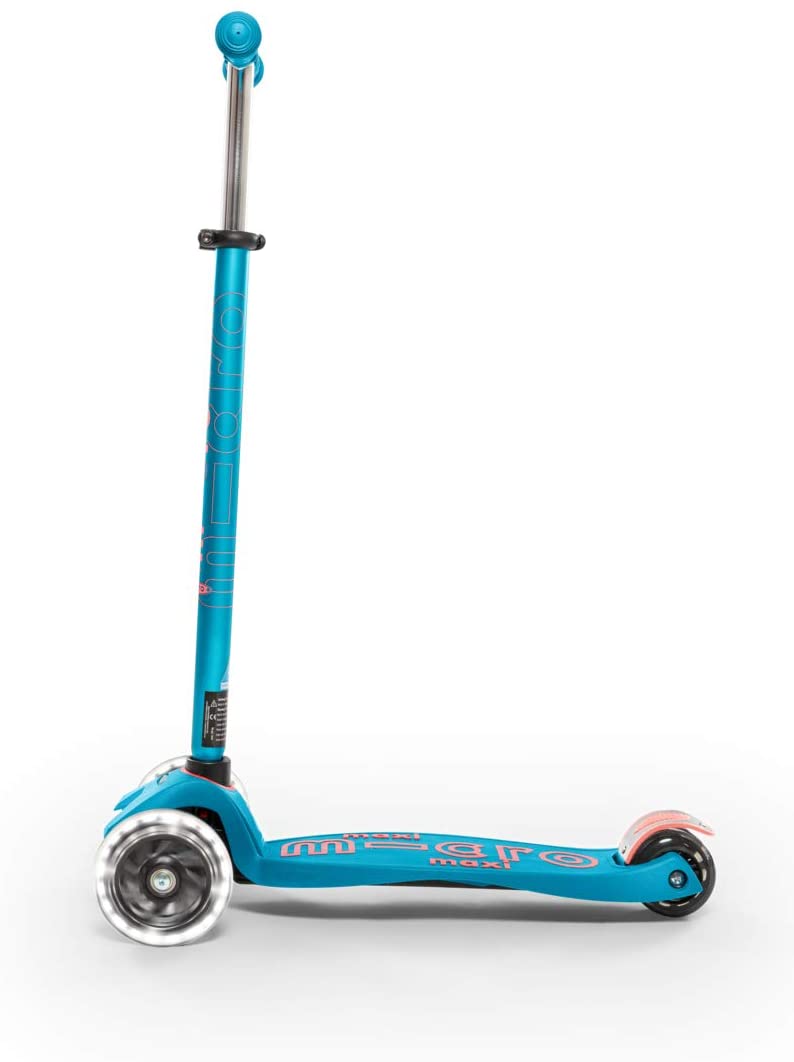LED Aqua Maxi Micro Kickboard Deluxe Scooter