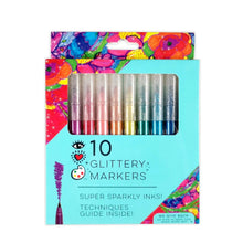Load image into Gallery viewer, 10 Glittery Markers