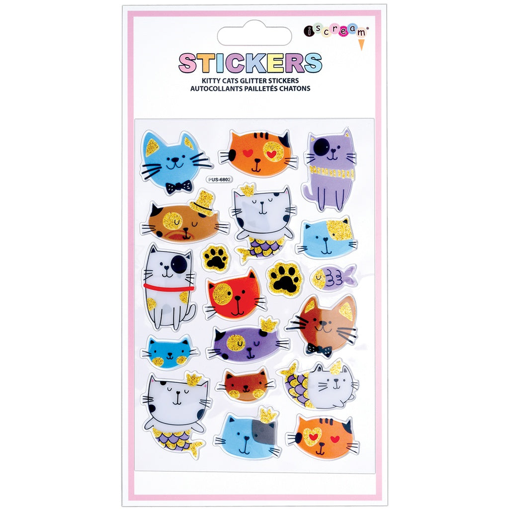 *Kitty Cats Glitter Stickers