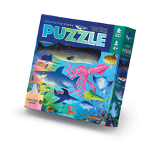 Load image into Gallery viewer, 60 PC Shimmering Sharks Foil Puzzle