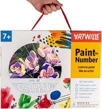 Load image into Gallery viewer, Purple Flowers Artwille Paint By Numbers