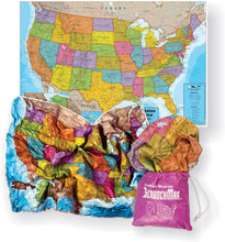Load image into Gallery viewer, United States Scrunch Map