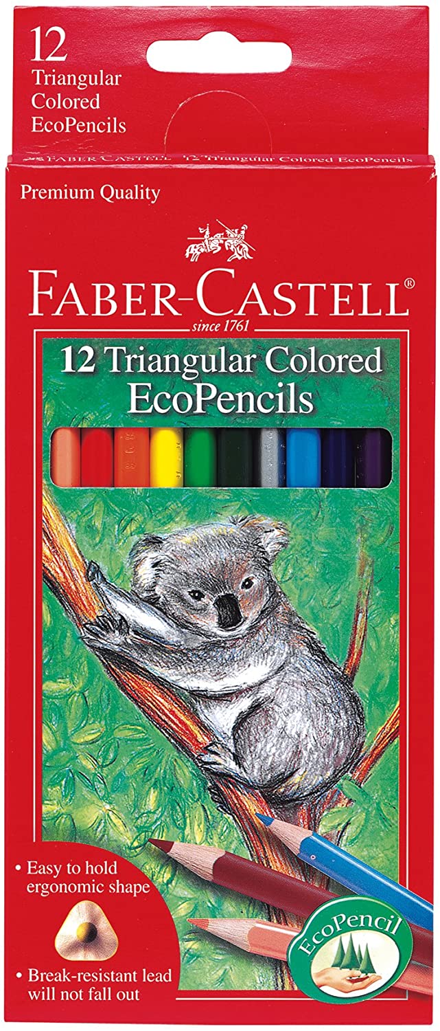 12 Count Triangular Colored Eco Pencils
