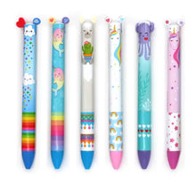 Load image into Gallery viewer, Twice As Nice Rainbow 2 Color Click Pen
