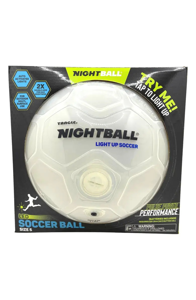 White Soccer Ball NightBall Size 5