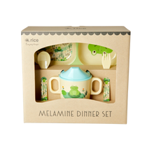 Load image into Gallery viewer, Frog Melamine Dinner Set
