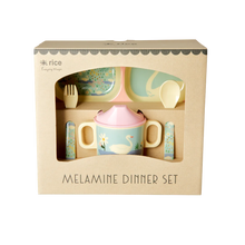 Load image into Gallery viewer, Swan Melamine Dinner Set