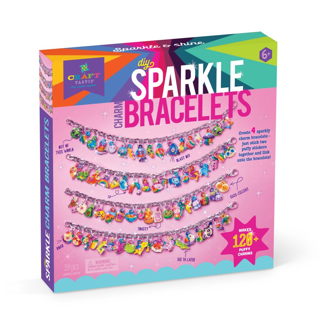 *DIY Sparkle Charm Bracelets