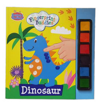 Load image into Gallery viewer, Dinosaur Fingerprint Buddies Book