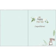 Load image into Gallery viewer, Welcome Little One Rabbits Baby Card