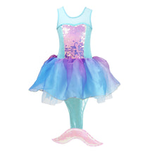 Load image into Gallery viewer, Mermaid Dress Size 3/4 Blue