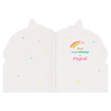 Load image into Gallery viewer, Unicorn With Rainbow Birthday Card