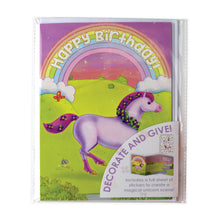 Load image into Gallery viewer, Hope It's Magical Unicorn Sticker Card