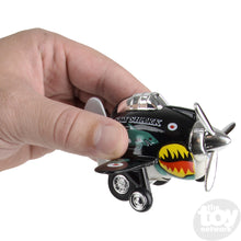 Load image into Gallery viewer, 3.5" Die-Cast Pull Back Sky Shark Plane
