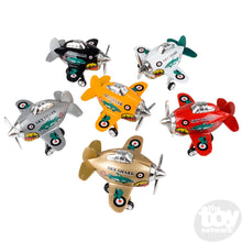 Load image into Gallery viewer, 3.5" Die-Cast Pull Back Sky Shark Plane