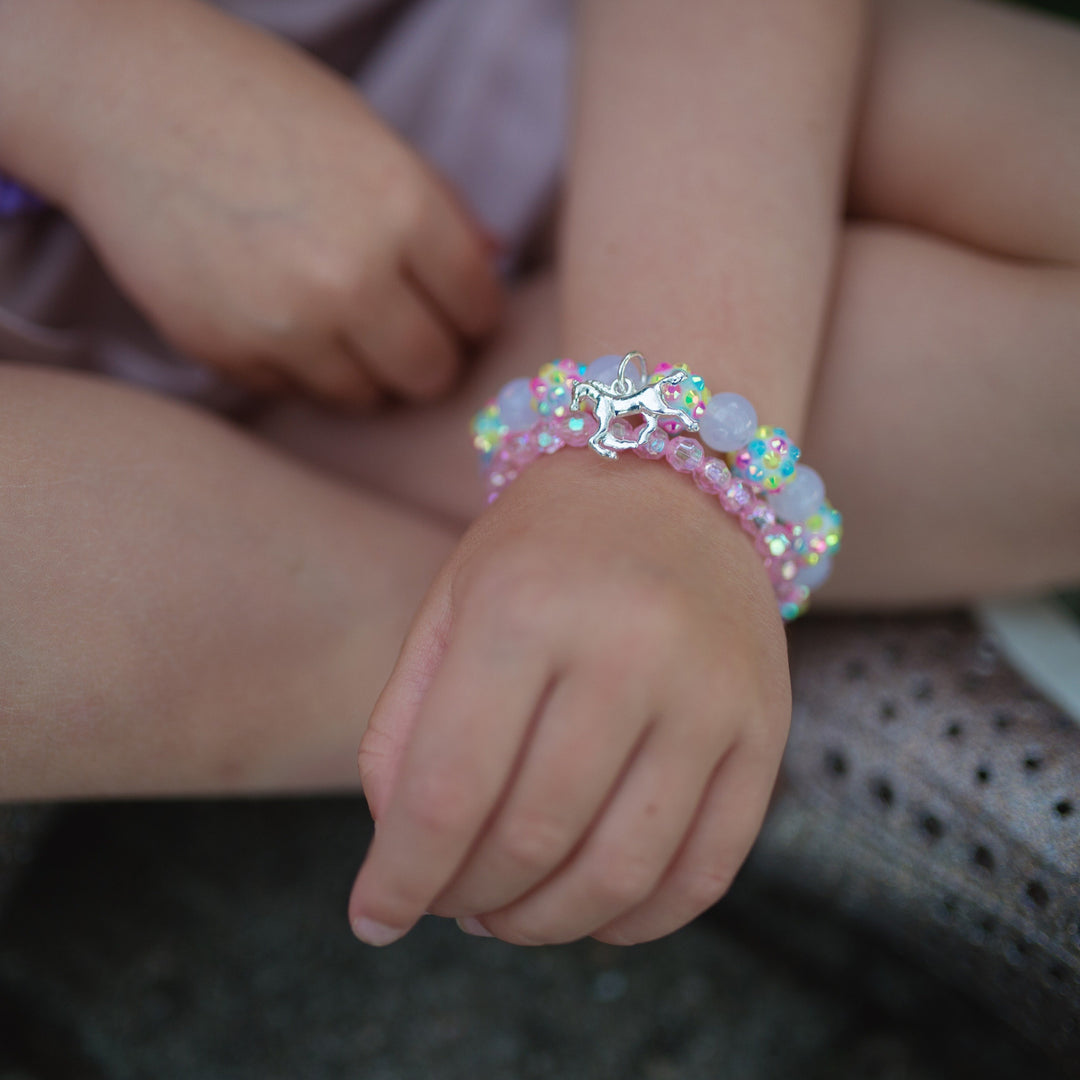 Sparkly Pony 2 Piece Bracelet Set
