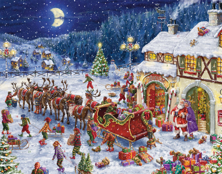 Santa's Sleigh Advent Calendar