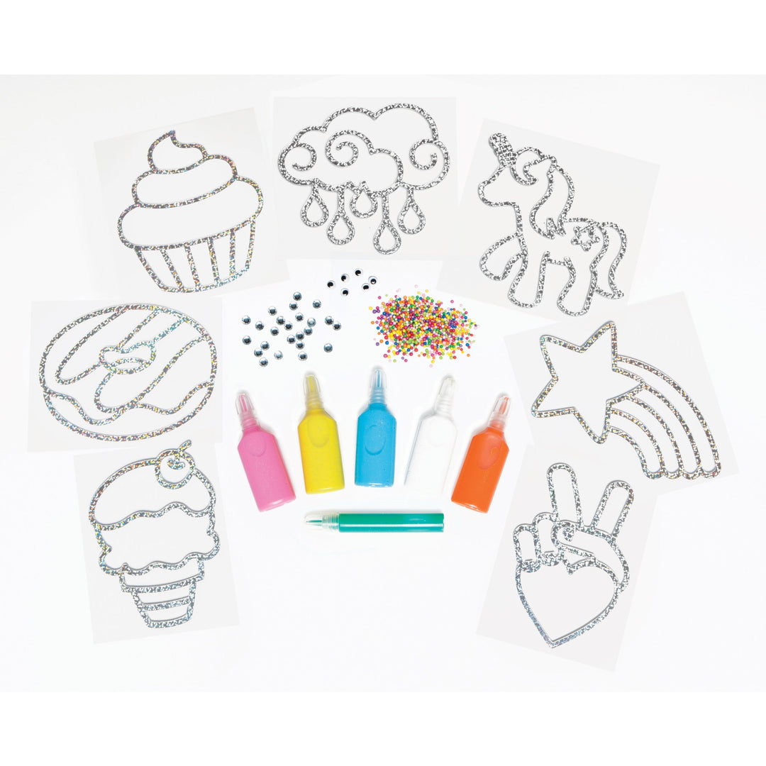 Rainbow Sprinkles Easy Sparkle Window Art