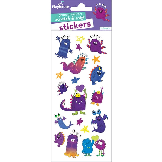 Grape Monsters Scratch & Sniff Stickers