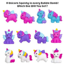 Load image into Gallery viewer, Unicorn Squishy Surprise Bubble Bath Bomb Boxed