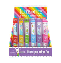 Load image into Gallery viewer, Twice As Nice Rainbow 2 Color Click Pen