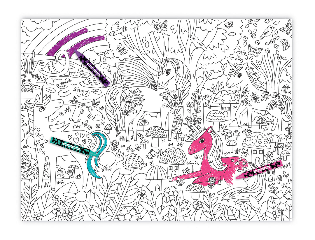 *Coloring Poster With Crayons