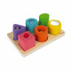 Load image into Gallery viewer, Wood Shapes &amp; Sounds 6 Block Puzzle