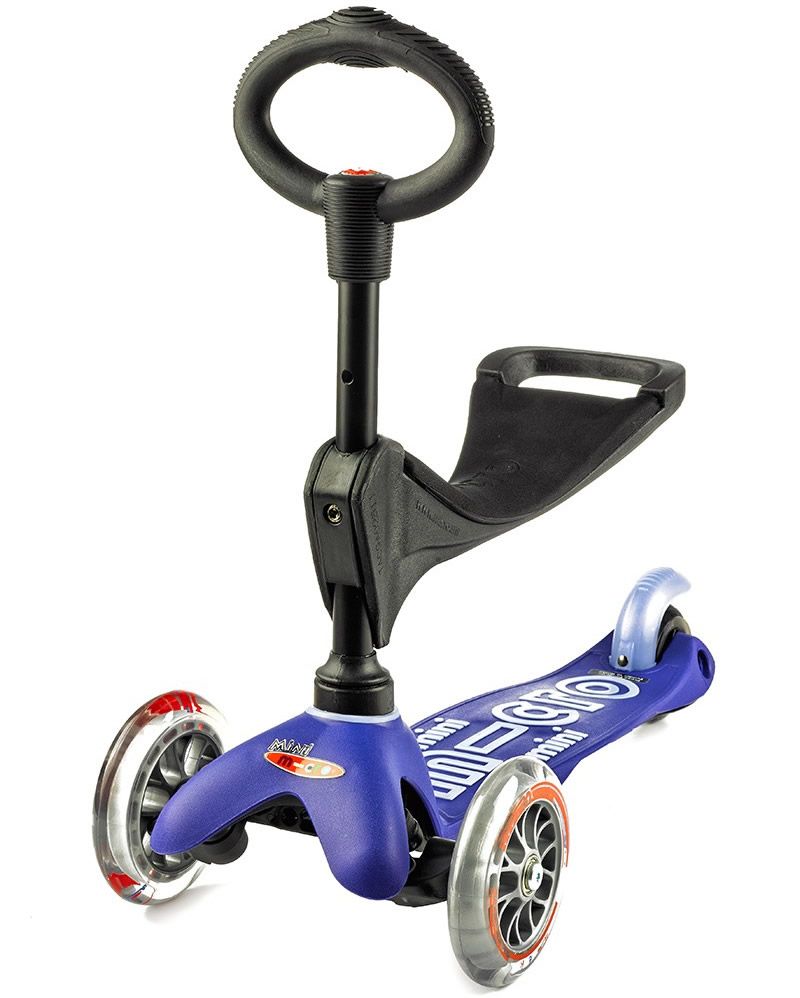 Blue 3in1 Micro Kickboard Deluxe Scooter