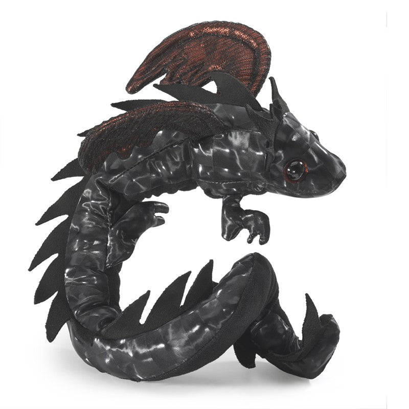 Midnight Dragon Wristlet Puppet