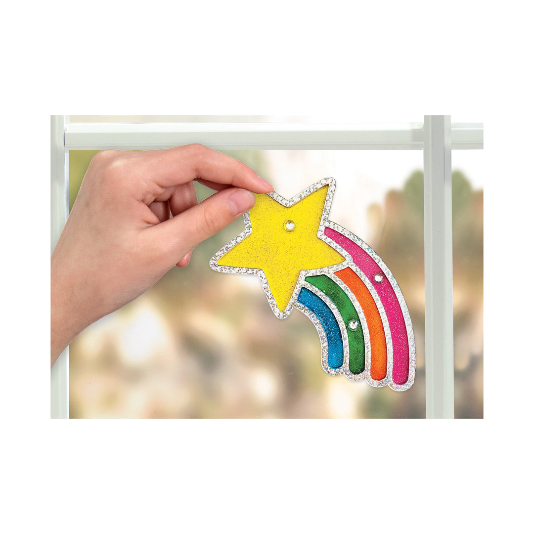 Rainbow Sprinkles Easy Sparkle Window Art