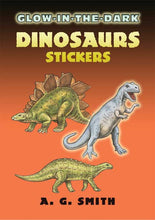 Load image into Gallery viewer, Glow-In-The-Dark Dinosaurs Stickers